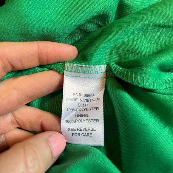 NWT Chris McLaughlin Green Summer Dress - size 4 - Picture 5 of 6